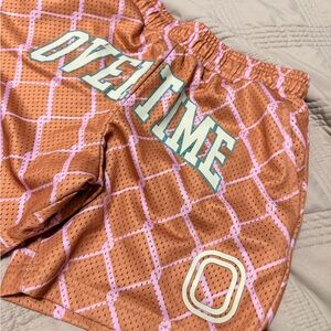 Overtime Orange Mesh Shorts Boys YM